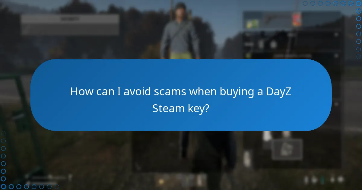 How can I avoid scams when buying a DayZ Steam key?