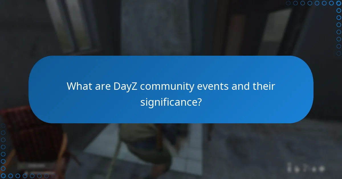 How to participate in DayZ community events effectively?